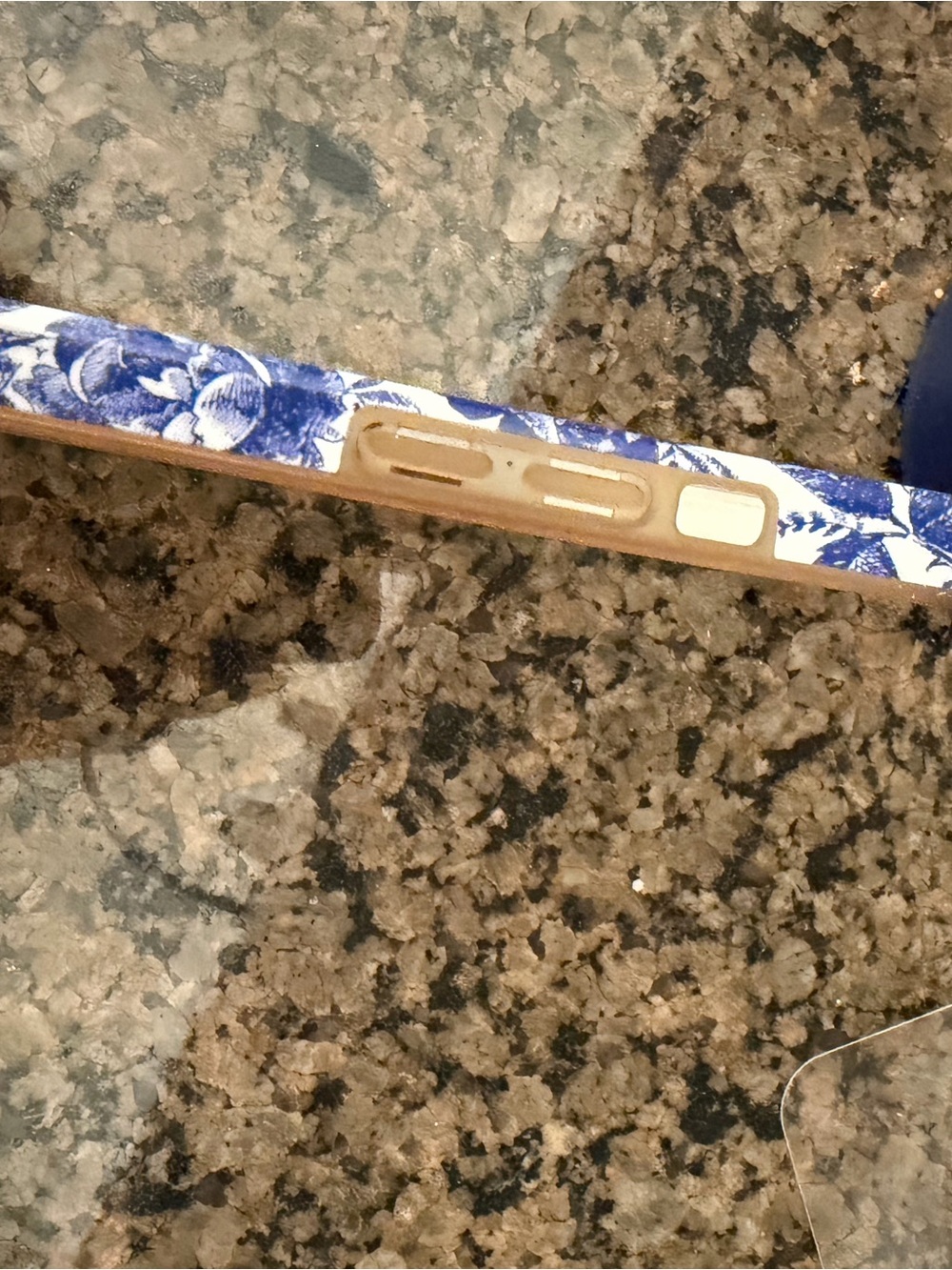 Blue Floral Protective  i Phone 13 Case -

White & Blue floral - Picture 5 of 6